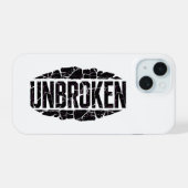 Ongebroken Motivatie iPhone 15 Case (Achterkant horizontaal)