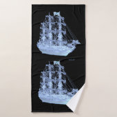 ONGEBROKEN PIRATENSCHIP BADHANDDOEK (Badhanddoek)
