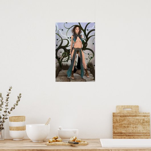 Ongebroken Soul Fantasy Art Poster (Keuken)