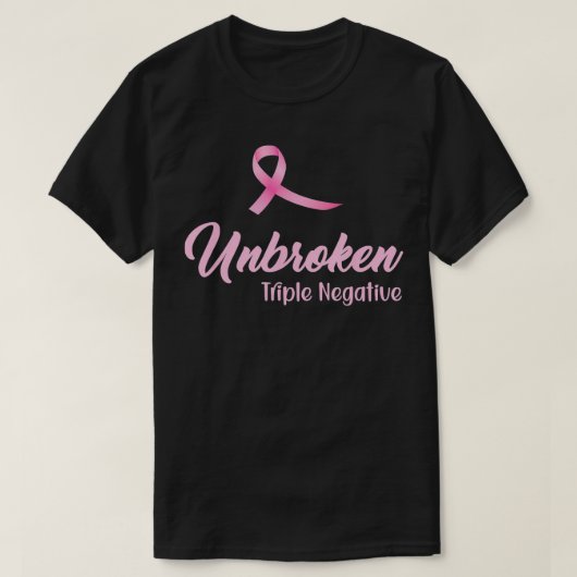 Ongebroken Triple negatief T-shirt (Design voorkant)