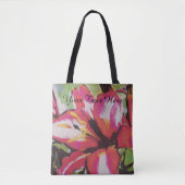 ongebruikelijk abstract afbeelding van rode lieblo tote bag (Voorkant)