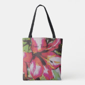 ongebruikelijk abstract afbeelding van rode lieblo tote bag (Achterkant)