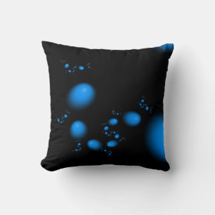Ongebruikelijk Blauw Groei Fractal Design Kussen
