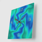 Ongebruikelijk Blauwe Groene Zwervel> Kunstmatige  Vierkante Klok (Hoek)