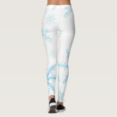Ongebruikelijk, delicaat sneeuwvlokpatroon leggings (Achterkant)