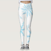Ongebruikelijk, delicaat sneeuwvlokpatroon leggings (Voorkant)