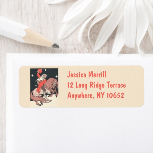 Ongebruikelijk etiket van het retouradres van de S (Insitu)