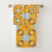 Ongebruikelijk geel geometrisch bad handdoek (Insitu)