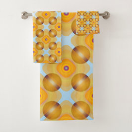 Ongebruikelijk geel geometrisch bad handdoek