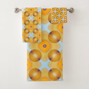 Ongebruikelijk geel geometrisch bad handdoek
