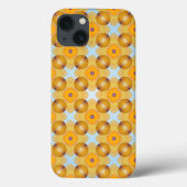 Ongebruikelijk geel geometrisch Case-Mate iPhone case (Achterkant)