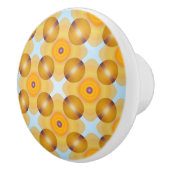 Ongebruikelijk geel geometrisch keramische knop (Rechts)