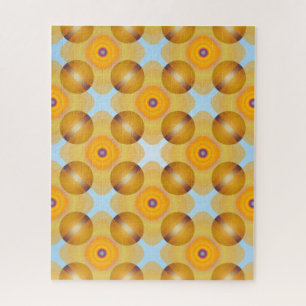 Ongebruikelijk geel geometrisch legpuzzel