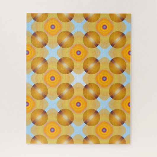 Ongebruikelijk geel geometrisch legpuzzel (Verticaal)