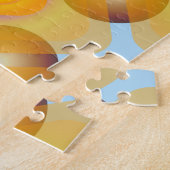 Ongebruikelijk geel geometrisch legpuzzel (Zijkant)