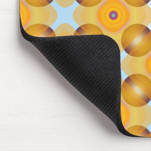 Ongebruikelijk geel geometrisch muismat (Hoek)