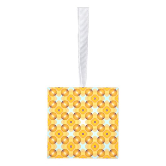 Ongebruikelijk geel geometrisch ornament (Rechts)