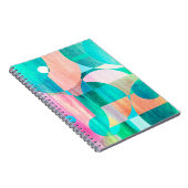 ongebruikelijk helder kleurrijk abstract patroon notitieboek (Rechterzijde)