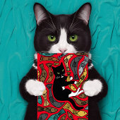 Ongebruikelijk kat- en viskat-wenskaart bedankkaart