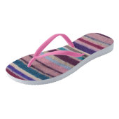 ongebruikelijk leuke  hand gebreide kleurrijke str teenslippers (Schuin)