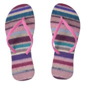 ongebruikelijk leuke  hand gebreide kleurrijke str teenslippers (Voetbed)