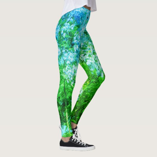 Ongebruikelijk ontwerp vrouw stretch leggings (Rechts)