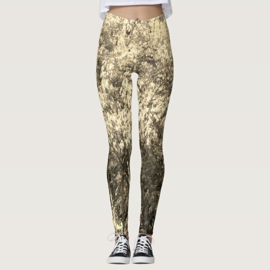 Ongebruikelijk ontwerp vrouw stretch leggings (Voorkant)