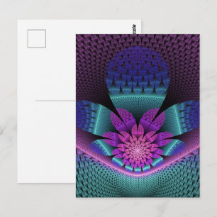 Ongebruikelijk patroonvolle kleurrijke fantasie bl briefkaart
