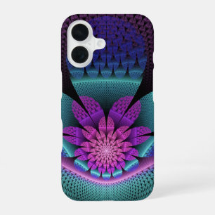 Ongebruikelijk patroonvolle kleurrijke fantasie bl iPhone 16 hoesje