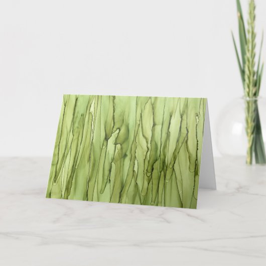 Ongebruikelijk Peridot Green Blank Notecard Bedankkaart (Voorkant)