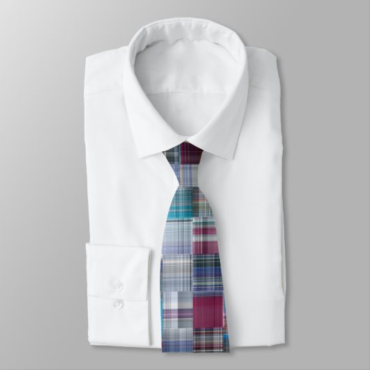 Ongebruikelijk Quilt Pattern van Pset Tartan Squar Stropdas (Gebonden)