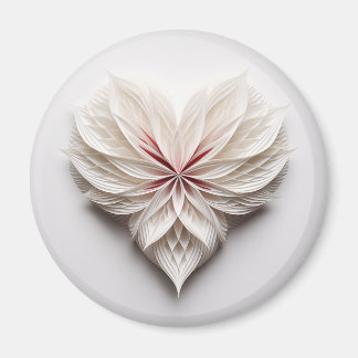 Ongebruikelijk vederachtig hart magneet