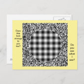 Ongebruikelijk, vreemd optisch Briefkaart (Voorkant / Achterkant)