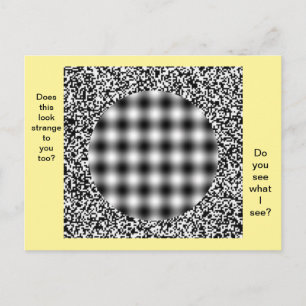 Ongebruikelijk, vreemd optisch Briefkaart