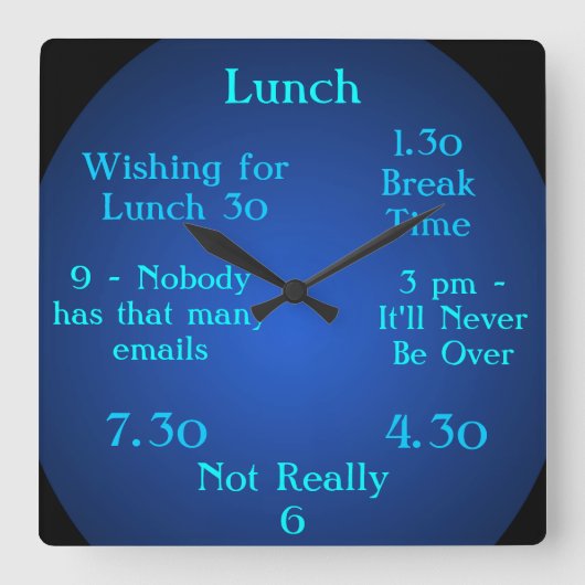 Ongebruikelijke 1,30-klok 1-30-Pauze tijd klok 5 (Voorkant)