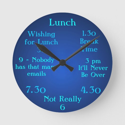 Ongebruikelijke 1,30-klok met 1-30 Pauze tijd klok (Voorkant)