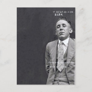 Ongebruikelijke Antiek Mok van misdadige dief Foto Briefkaart