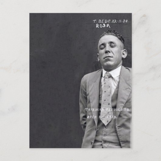 Ongebruikelijke Antiek Mok van misdadige dief Foto Briefkaart (Voorkant)