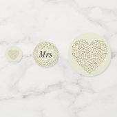 Ongebruikelijke bruiloft op maat confetti (Achterkanten)