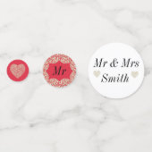 Ongebruikelijke  bruiloft op maat confetti (Voorkanten)