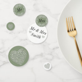 Ongebruikelijke  bruiloft op maat confetti