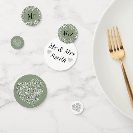 Ongebruikelijke  bruiloft op maat confetti (Groep)