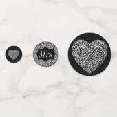 Ongebruikelijke bruiloft op maat confetti (Achterkanten)