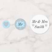 Ongebruikelijke  bruiloft op maat confetti (Voorkanten)