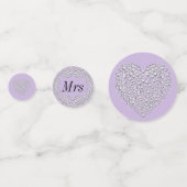 Ongebruikelijke  bruiloft op maat confetti (Achterkanten)