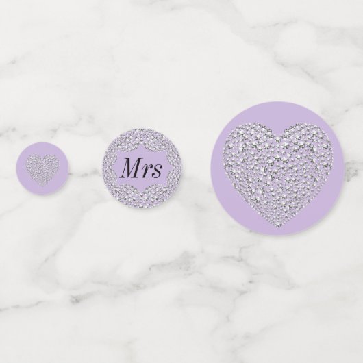 Ongebruikelijke bruiloft op maat confetti (Achterkanten)