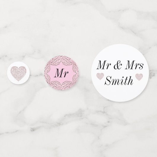 Ongebruikelijke  bruiloft op maat confetti (Voorkanten)