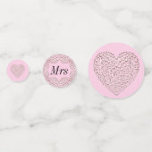 Ongebruikelijke  bruiloft op maat confetti (Achterkanten)