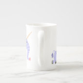 Ongebruikelijke Cartoon Unicorn Bone China Mok (Achterkant)