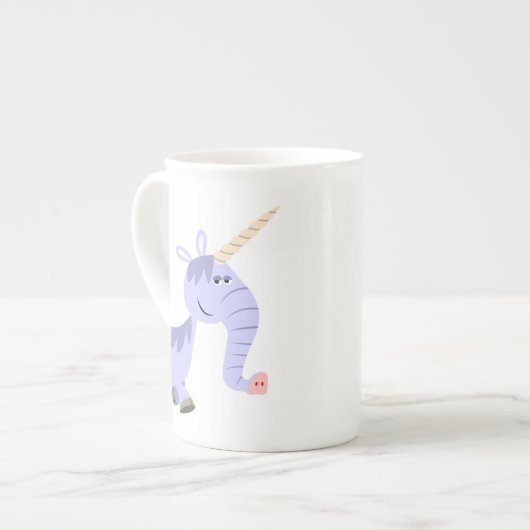 Ongebruikelijke Cartoon Unicorn Bone China Mok (Links)